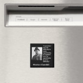 Winston Churchill citaat "Een pessimist ziet de... Magneet (Insitu (Vaatwasser))