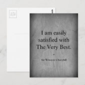 Winston Churchill citaat; Het Aller Beste Briefkaart (Voorkant / Achterkant)