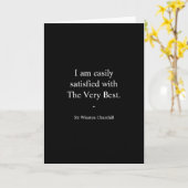 Winston Churchill citaat; Het Aller Beste Kaart (Gele Bloem)