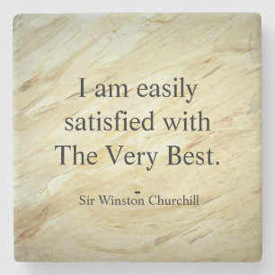 Winston Churchill citaat; Het Aller Beste Stenen Onderzetter