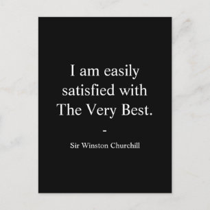 Winston Churchill citaat; het allerbeste Briefkaart