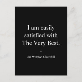 Winston Churchill citaat; het allerbeste Briefkaart