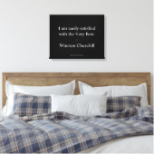 Winston Churchill citaat; Het Allerbeste Canvas Afdruk (Insitu (Slaapkamer))