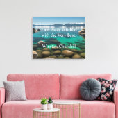 Winston Churchill citaat; Het Allerbeste Canvas Afdruk (Insitu (Woonkamer))