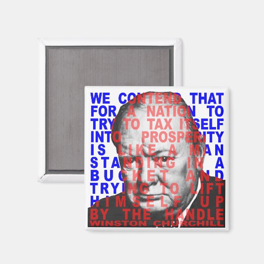 Winston Churchill citaat magneet (Voorkant / Achterkant)