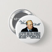 Winston Churchill Citaat over Belastingen Ronde Button 5,7 Cm (Voorkant /achterkant)