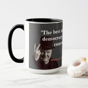 Winston Churchill citaat over democratie Mok