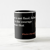 Winston Churchill citaat over moed Mok (Midden)