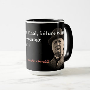 Winston Churchill Citaat over moed Mok