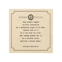 winston churchill citaat rustic wall plaque