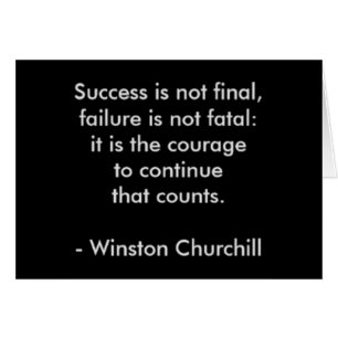 Winston Churchill Citaat; Succes
