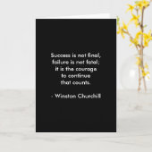 Winston Churchill citaat; Succes 2.0 Kaart (Gele Bloem)