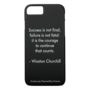 Winston Churchill Citaat; Succes iPhone 8/7 Hoesje