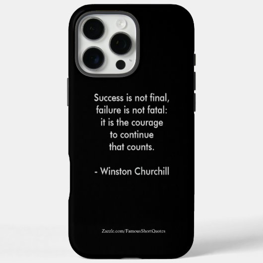 Winston Churchill citaat; Succes Case-Mate iPhone Case (Achterkant)