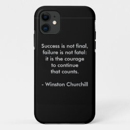 Winston Churchill Citaat; Succes Case-Mate iPhone Case
