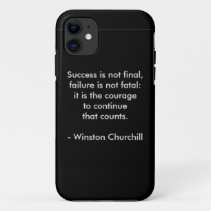 Winston Churchill Citaat; Succes Case-Mate iPhone Case