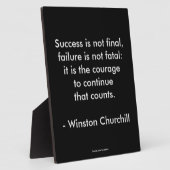 Winston Churchill Citaat; Succes Fotoplaat (Zijkant)