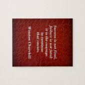 Winston Churchill Citaat; Succes Legpuzzel (Horizontaal)