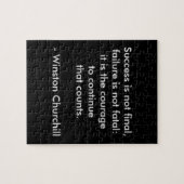 Winston Churchill Citaat; Succes Legpuzzel (Horizontaal)