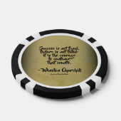 Winston Churchill Citaat; Succes Poker Chips (Enkel)