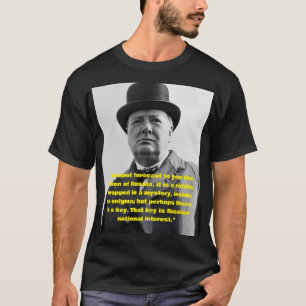 Winston Churchill citaat T-shirt