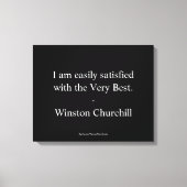 Winston Churchill Citaat; Zeer beste Canvas Afdruk (Voorkant)