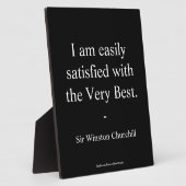 Winston Churchill Citaat; Zeer beste Fotoplaat (Zijkant)