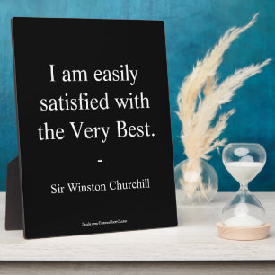 Winston Churchill Citaat; Zeer beste Fotoplaat
