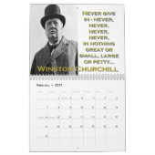Winston Churchill citaten Kalender (Feb 2027)