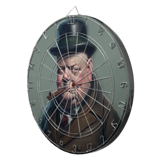 Winston Churchill Dartboard 2 Dartbord (Voorkant Rechts)