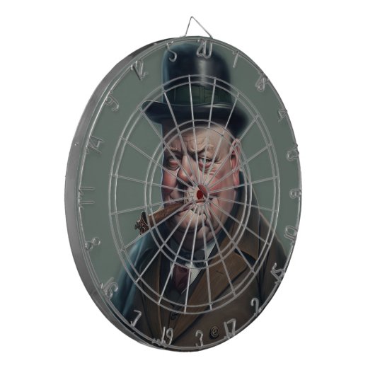Winston Churchill Dartboard 2 Dartbord (Voorkant Links)