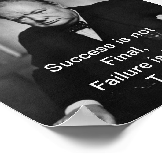 Winston Churchill - Desk Poster - Succes (Hoek)