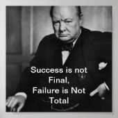 Winston Churchill - Desk Poster - Succes (Voorkant)