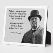 Winston Churchill Drink Fotoplaat (Zijkant)
