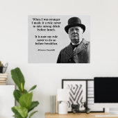 Winston Churchill Drink Poster (Thuiskantoor)