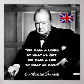 Winston Churchill - Een leven versus een leven Poster (Voorkant)