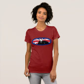 Winston Churchill en Union Jack Design T-shirt (Voorkant volledig)