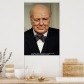 Winston Churchill Faillissement Wisdom Quote Poste Poster (Keuken)