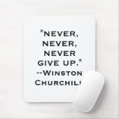 Winston Churchill geeft nooit Muismat op (Met muis)