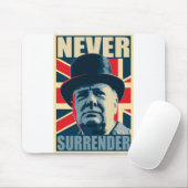 Winston Churchill geeft nooit over Muismat (Met muis)