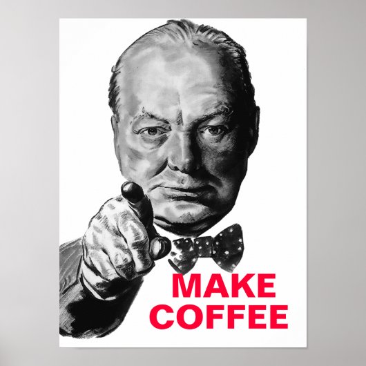 Winston Churchill Gepersonaliseerd Poster (Voorkant)