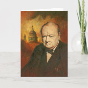 Winston Churchill Greetings Kaart