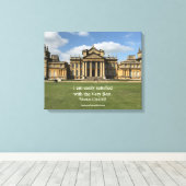 Winston Churchill: Het allerbeste, Blenheim Canvas Afdruk (Insitu (Houten vloer))