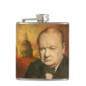  Winston Churchill Hip Flask Heupfles (Voorkant)