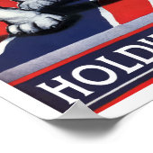 Winston Churchill — houd de lijn vast! Poster (Hoek)