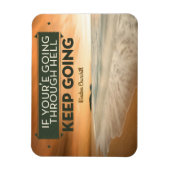 Winston Churchill Inspirerend citaat "Blijf gaan" Magneet (Verticaal)