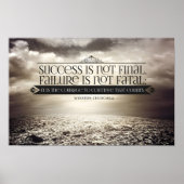 Winston Churchill Inspirerend citaat "Courage" Poster (Voorkant)