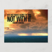 Winston Churchill Inspirerend quote "Kites" Briefkaart (Voorkant)