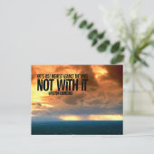 Winston Churchill Inspirerend quote "Kites" Briefkaart (Staand voorkant)