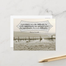 Winston Churchill Inspirerend Quote Mogelijkheid
